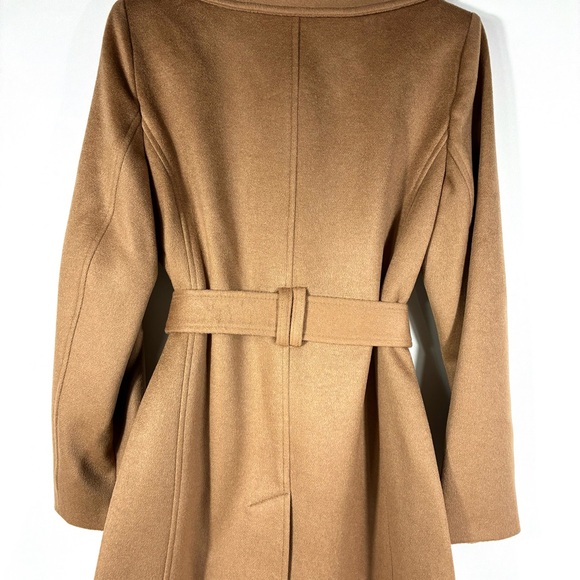 Michael Kors Full Zip Wool Blend Long Coat S XL Dark Camel NWT - Picture 13 of 17